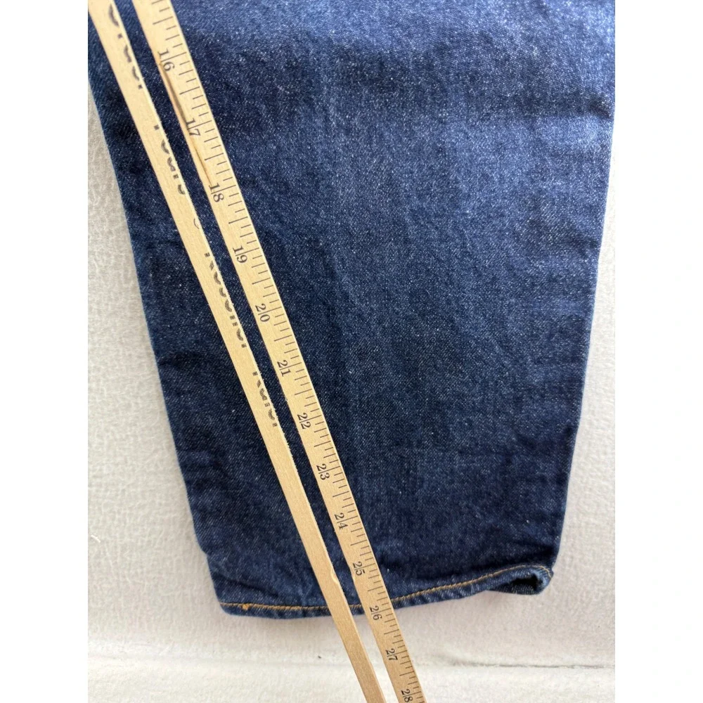 Levis 501 Original Fit Mens Dark Wash Indigo Button Fly Jeans W34 L30 00501-0000